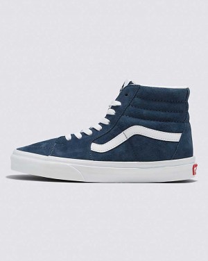 Vans Sk8-Hi Pig Wildleder Schuhe Damen Indigo | Österreich JXIQDF134