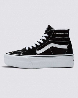 Vans Sk8-Hi Tapered Stackform Schuhe Damen Schwarz Weiß | Österreich MBPDHN804