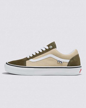 Vans Skate Old Skool Skateschuhe Damen Olivgrün Beige | Österreich ZKMYEV084