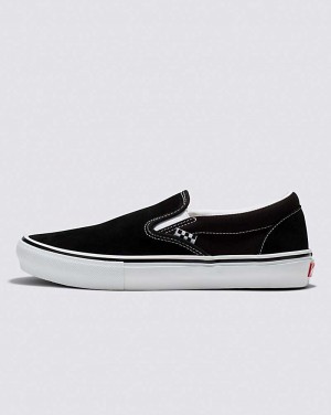 Vans Skate Slip-On Skateschuhe Damen Schwarz Weiß | Österreich NBLCVF809