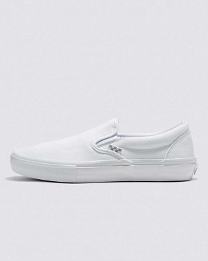 Vans Skate Slip-On Skateschuhe Damen Weiß | Österreich YETXMO069