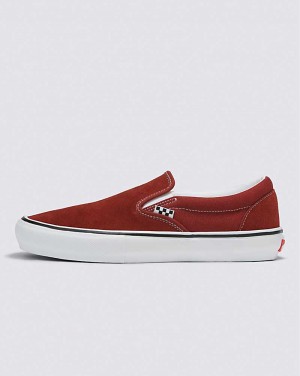 Vans Skate Slip-On Skateschuhe Herren Dunkelrot | Österreich LPKYCB267