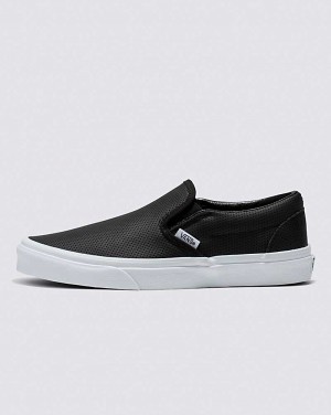 Vans Slip-On Perf Leder Schuhe Herren Schwarz | Österreich QGJDSU528