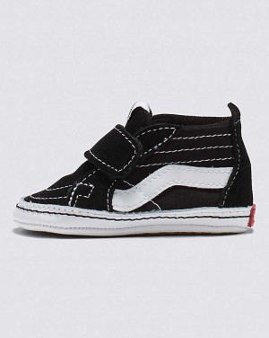 Vans Säugling Sk8-Hi Crib Schuhe Kinder Schwarz Weiß | Österreich QNGJKI193