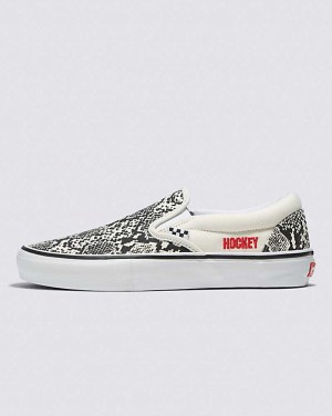 Vans X Hockey Skate Slip-On Skateschuhe Damen Schlangenoptik | Österreich IKQRHF069