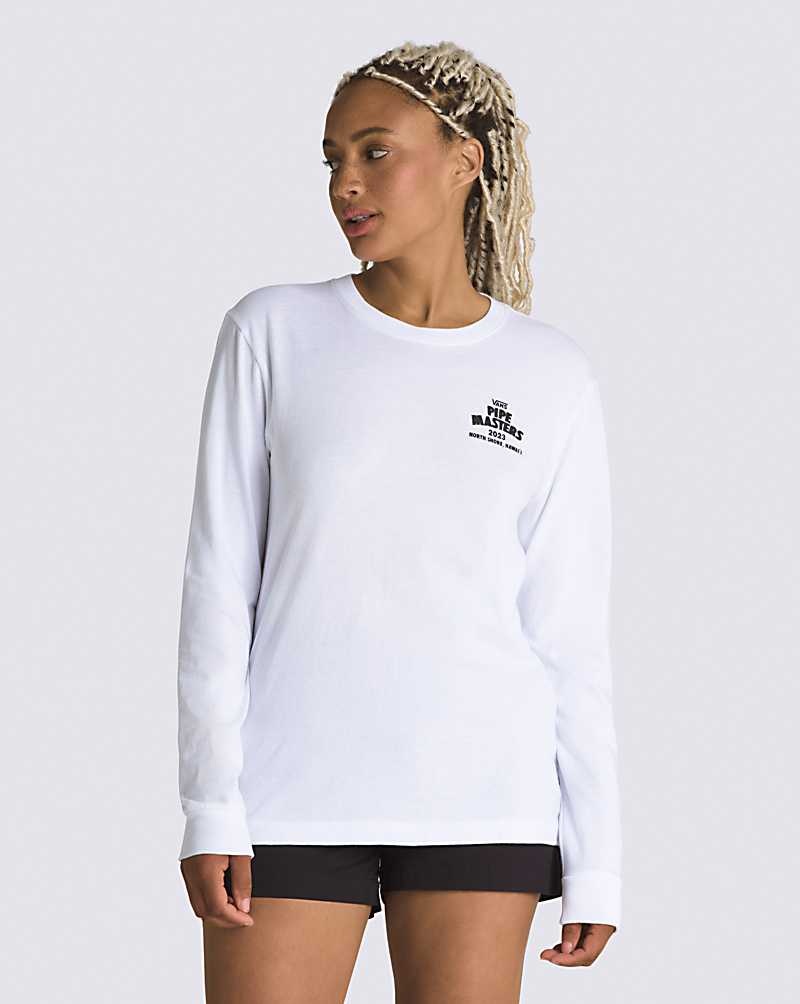 Vans 2023 Pipe Masters BFF Long Sleeve T-Shirt Damen Weiß | Österreich VIQGHW921