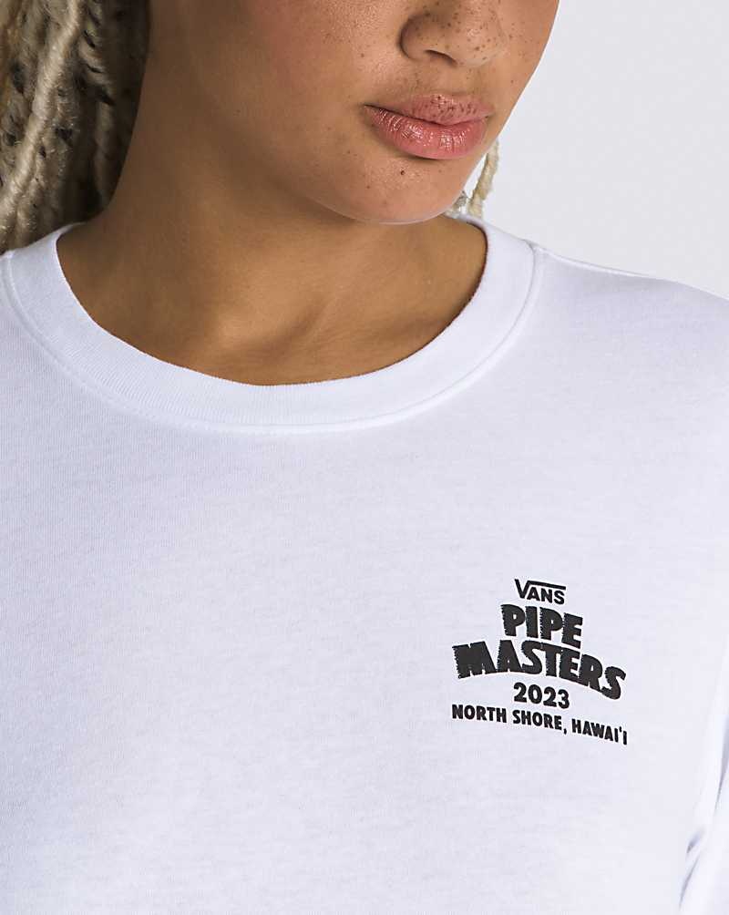 Vans 2023 Pipe Masters BFF Long Sleeve T-Shirt Damen Weiß | Österreich VIQGHW921