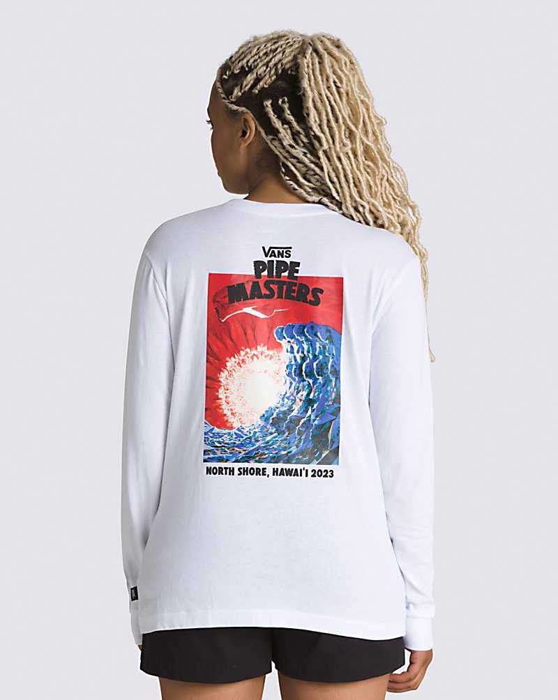 Vans 2023 Pipe Masters BFF Long Sleeve T-Shirt Damen Weiß | Österreich VIQGHW921