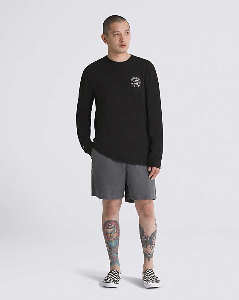 Vans 2023 Pipe Masters Poster Long Sleeve T-Shirt Herren Schwarz | Österreich LMCHIK041