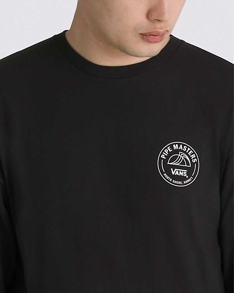 Vans 2023 Pipe Masters Poster Long Sleeve T-Shirt Herren Schwarz | Österreich LMCHIK041