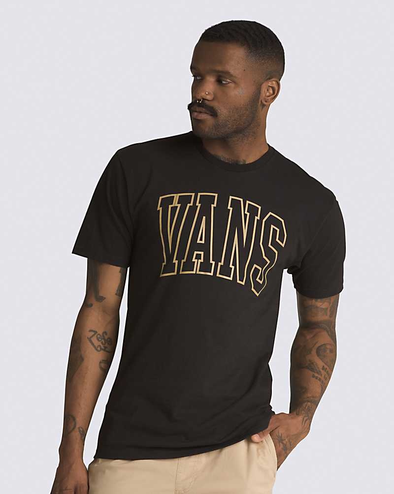 Vans Arched Line T-Shirt Herren Schwarz | Österreich RVCMQE359