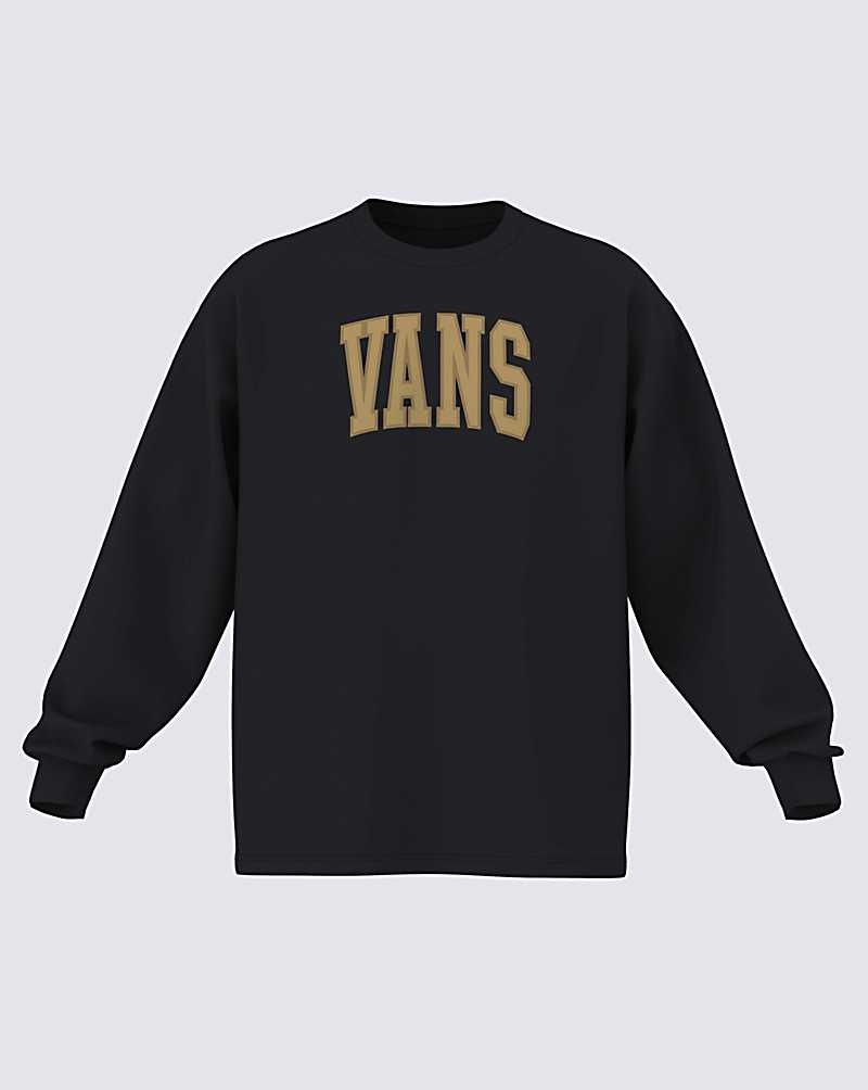 Vans Arched Long Sleeve T-Shirt Herren Schwarz | Österreich XIMAVL258