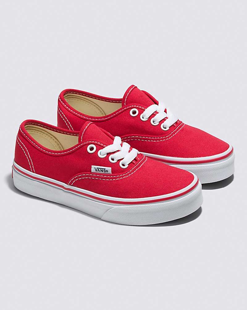 Vans Authentic Schuhe Kinder Rot Weiß | Österreich OCEKTD508