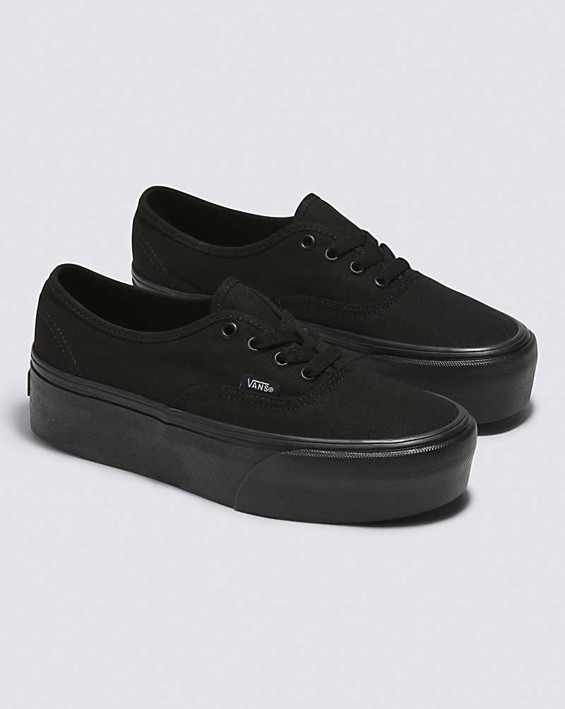 Vans Authentic Stackform Schuhe Damen Schwarz | Österreich LSBUYJ301