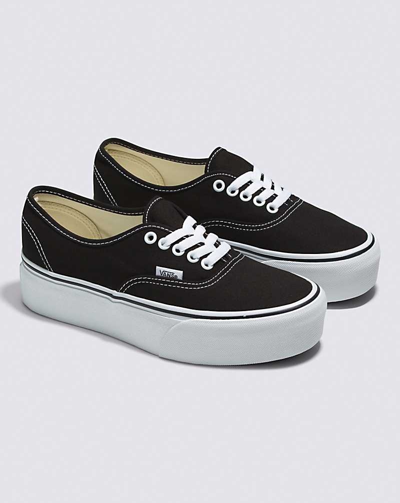 Vans Authentic Stackform Schuhe Damen Schwarz | Österreich NCOZST693