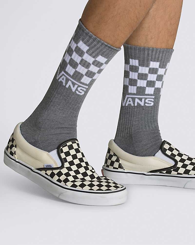 Vans Checkerboard Crew 3-Pack Socken Herren Mehrfarbig | Österreich QJGBVX281