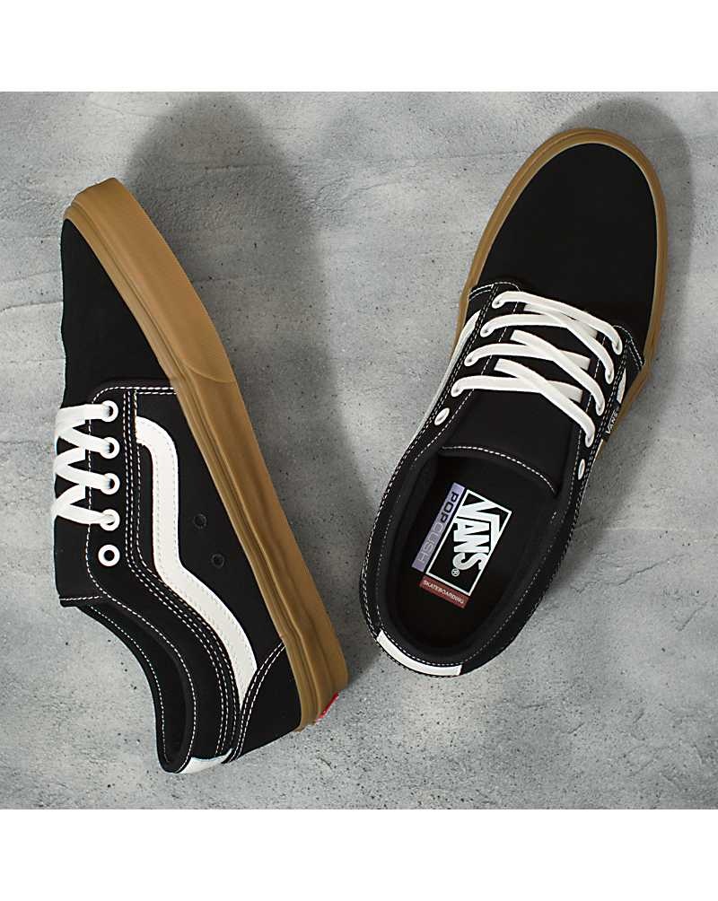 Vans Chukka Low Sidestripe Skateschuhe Damen Schwarz | Österreich XTLCUO378