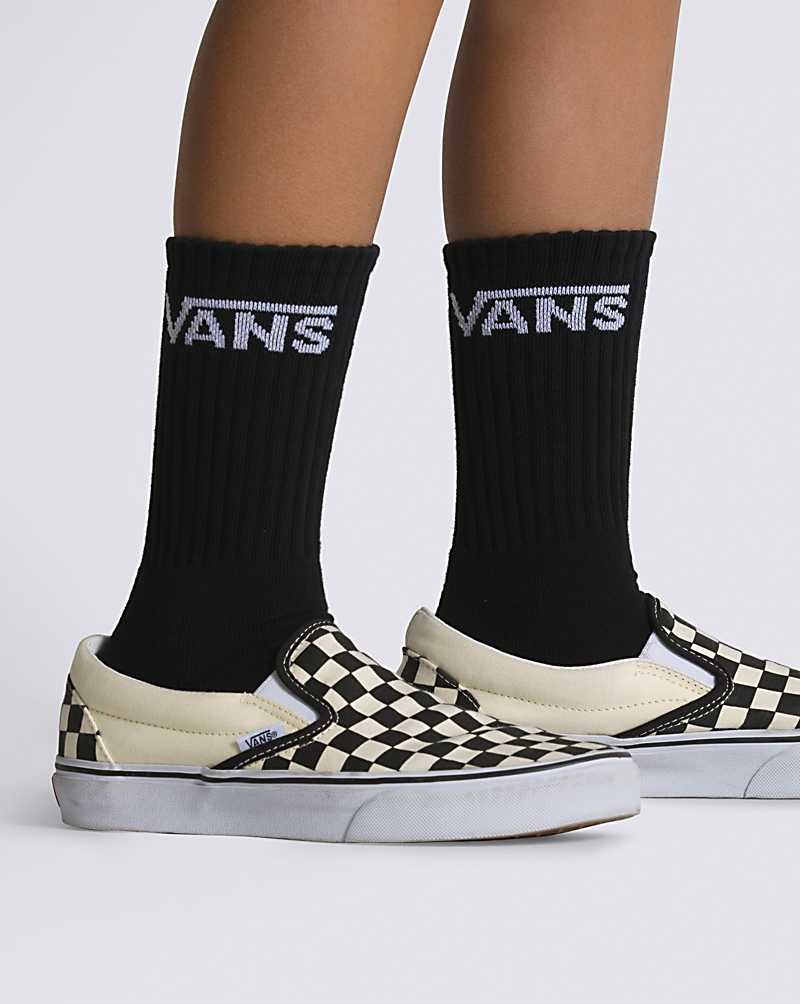 Vans Classic Crew 3-Pack Socken Kinder Schwarz | Österreich ARLGYN319