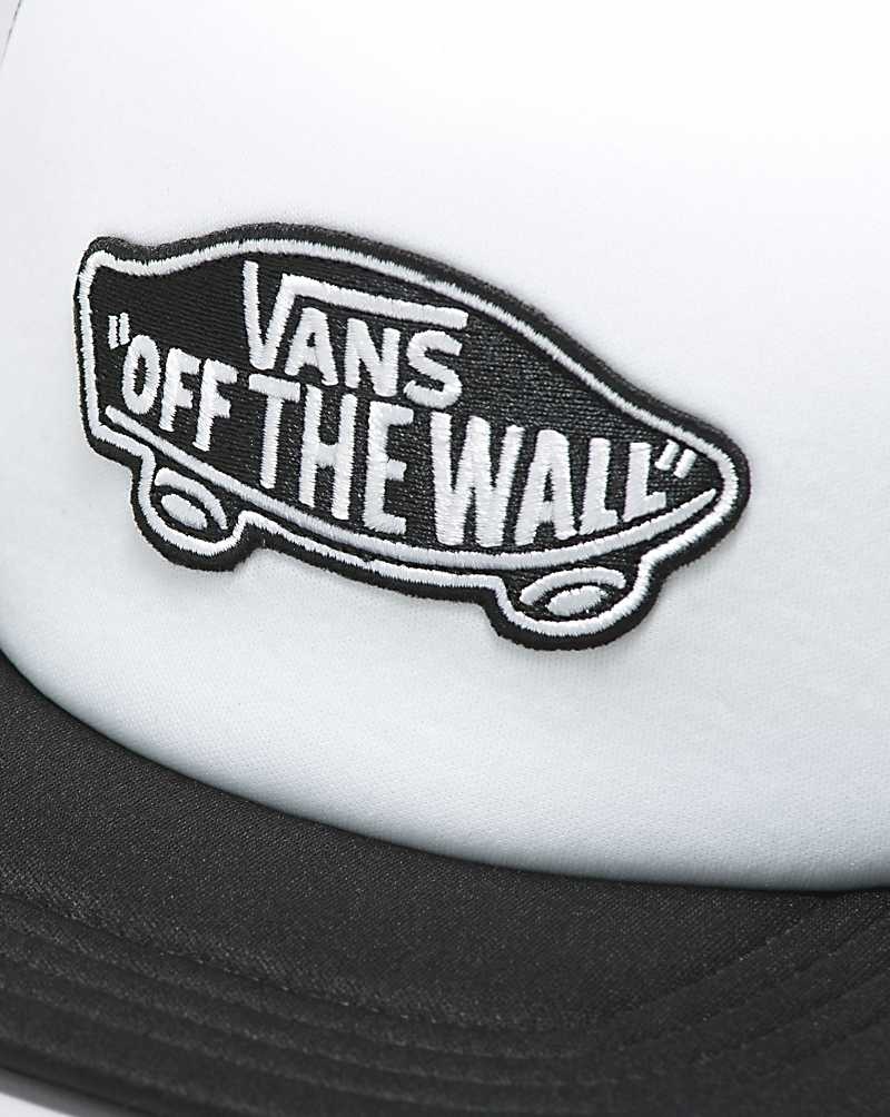 Vans Classic Patch Trucker Hüte Herren Weiß Schwarz | Österreich DFSOWK426