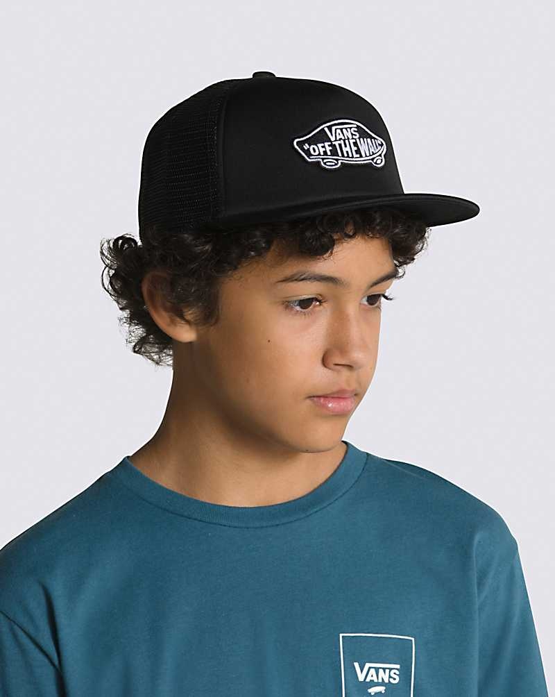 Vans Classic Patch Trucker Hüte Kinder Schwarz | Österreich GUNCBJ384