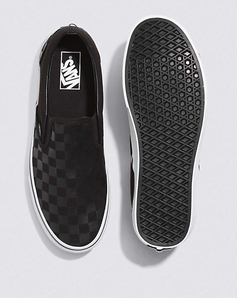 Vans Classic Slip-On Checkerboard Schuhe Herren Schwarz | Österreich VEXDOJ532