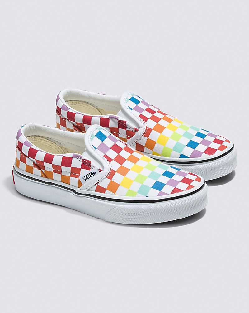 Vans Classic Slip-On Checkerboard Schuhe Kinder Mehrfarbig | Österreich DXHCSZ431