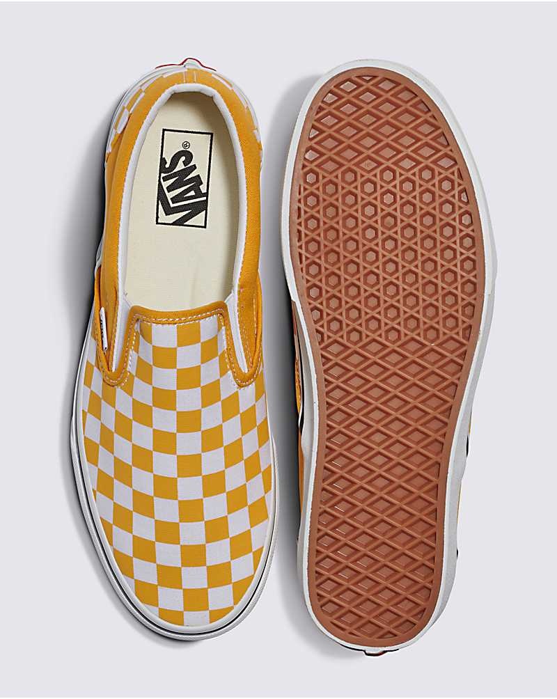 Vans Classic Slip-On Checkerboard Schuhe Damen Gelb | Österreich DTZNVK487