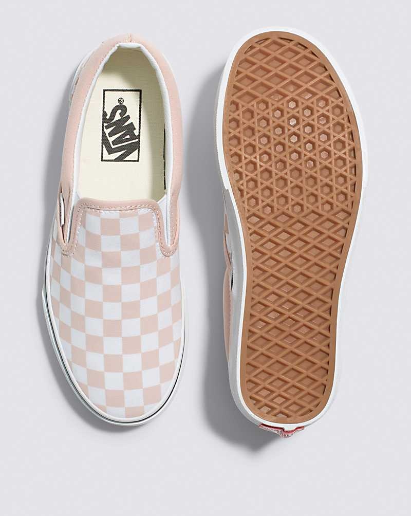 Vans Classic Slip-On Checkerboard Schuhe Damen Rosa | Österreich AZICNS376