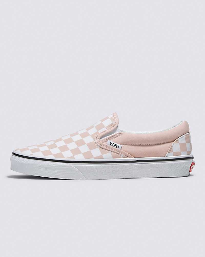 Vans Classic Slip-On Checkerboard Schuhe Damen Rosa | Österreich AZICNS376