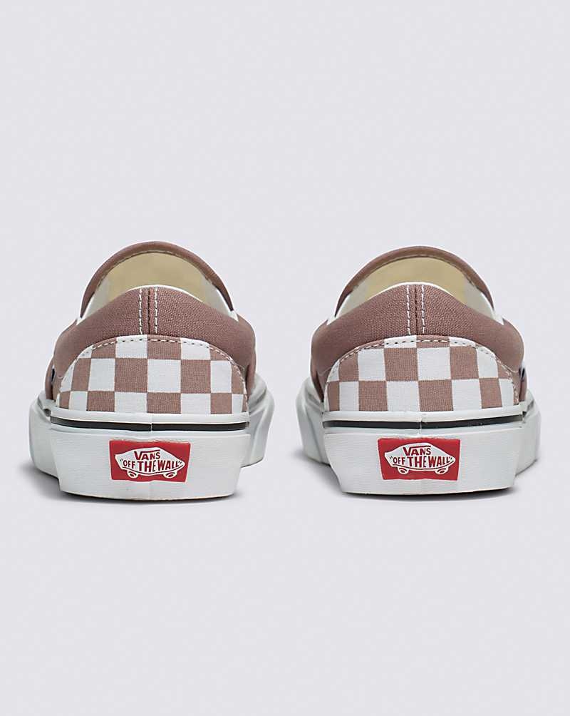 Vans Classic Slip-On Checkerboard Schuhe Damen Rosa | Österreich YVSWIL352