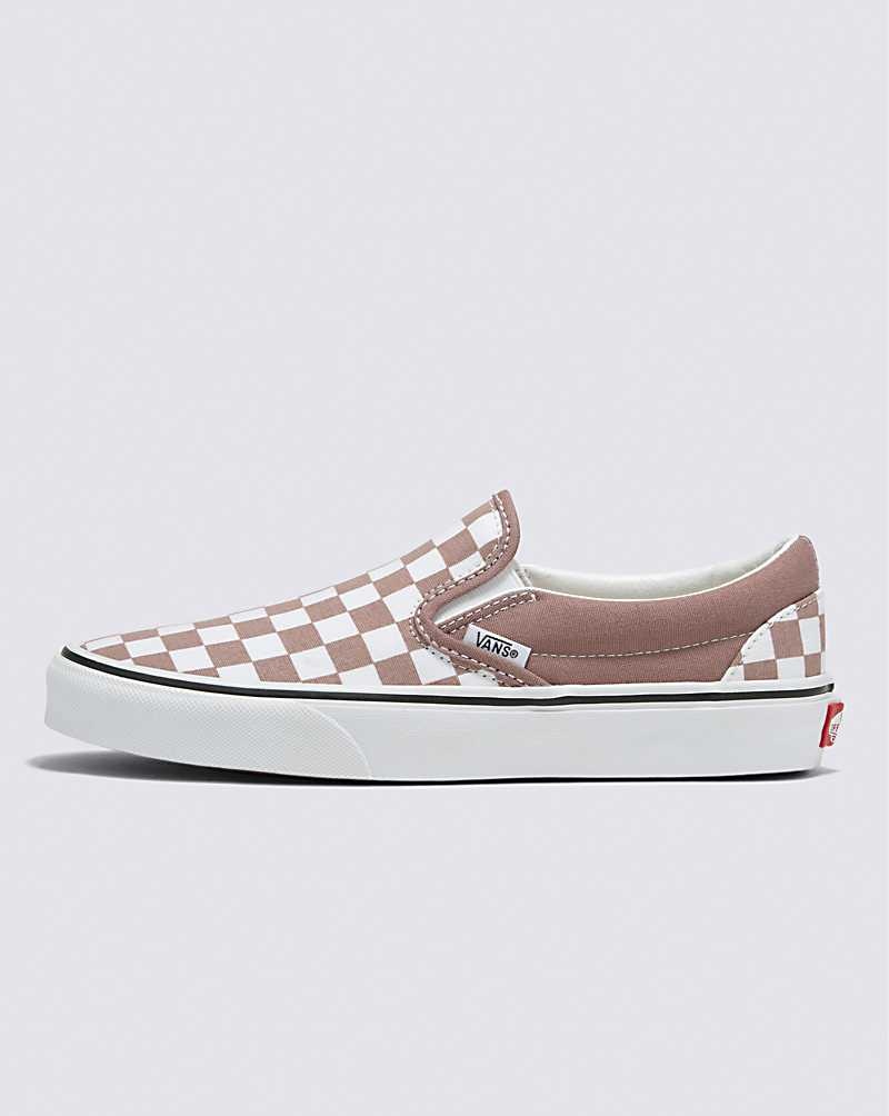 Vans Classic Slip-On Checkerboard Schuhe Damen Rosa | Österreich YVSWIL352