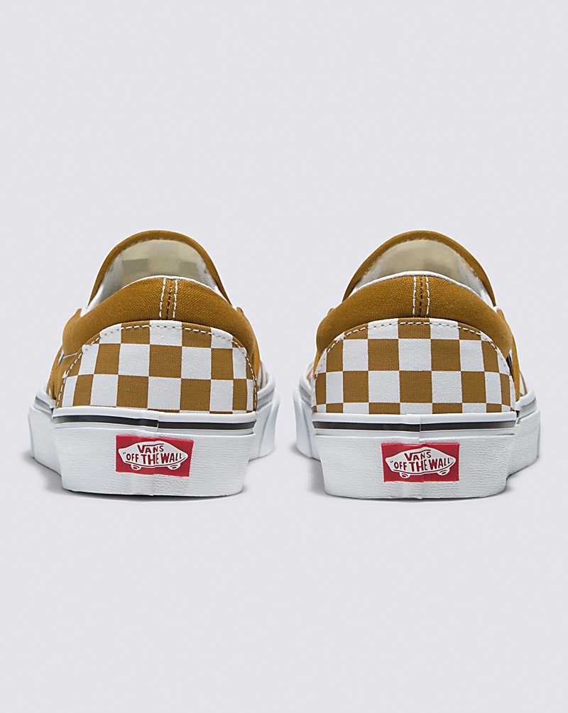 Vans Classic Slip-On Checkerboard Schuhe Damen Braun | Österreich RVDLBZ539