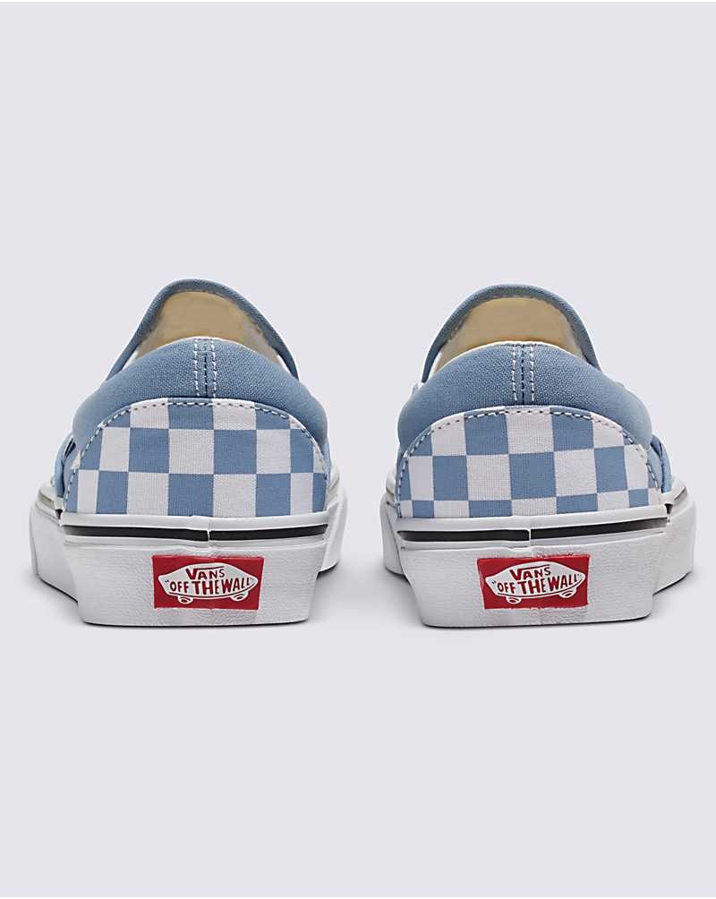 Vans Classic Slip-On Checkerboard Schuhe Damen Blau | Österreich EYKHWM954