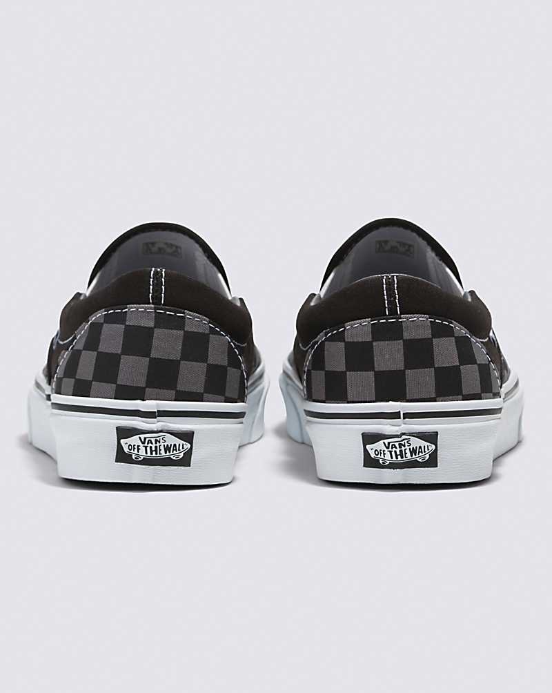 Vans Classic Slip-On Checkerboard Schuhe Damen Schwarz Grau | Österreich DFOAWI386