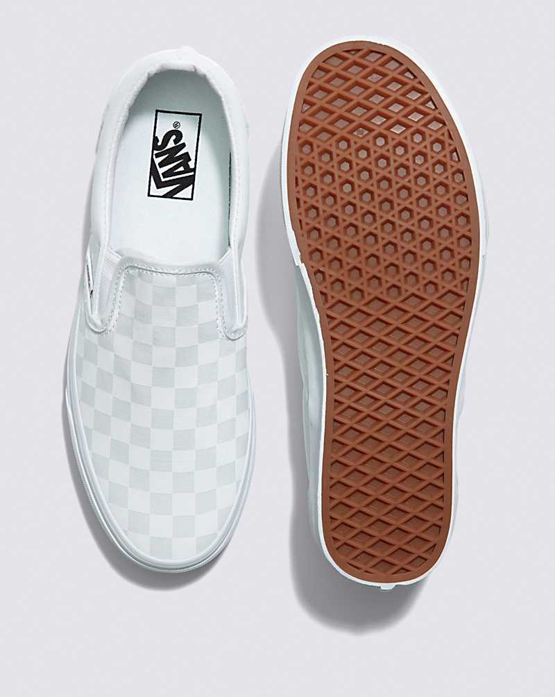 Vans Classic Slip-On Checkerboard Schuhe Herren Weiß | Österreich NWSBLK148