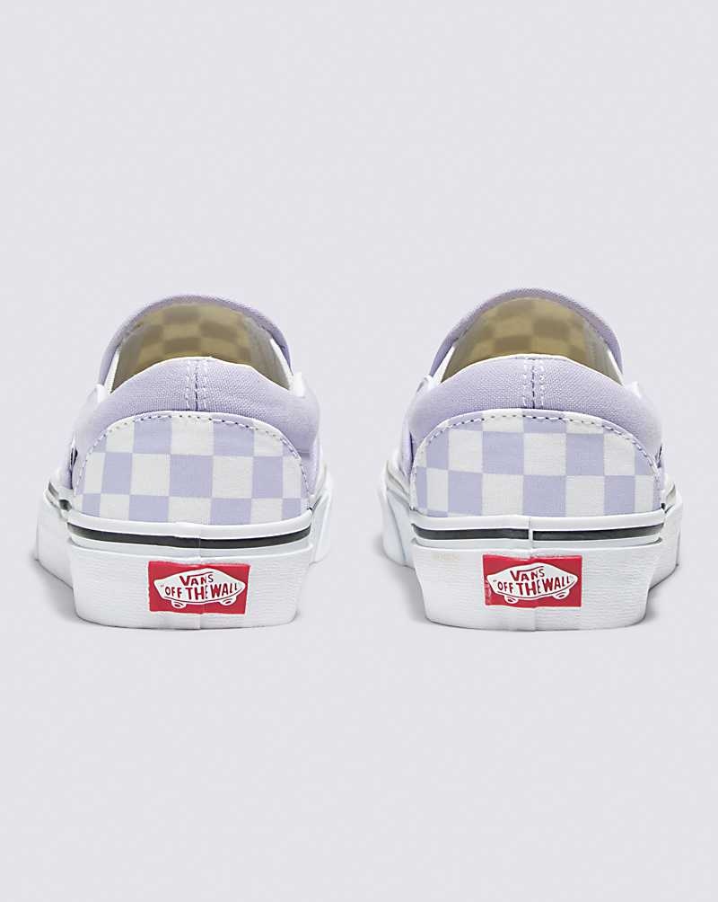 Vans Classic Slip-On Checkerboard Schuhe Herren Lila | Österreich ZTIYJN481