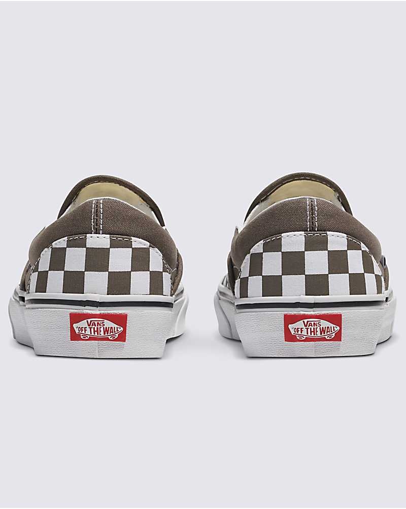 Vans Classic Slip-On Checkerboard Schuhe Herren Khaki | Österreich YBQOKI904