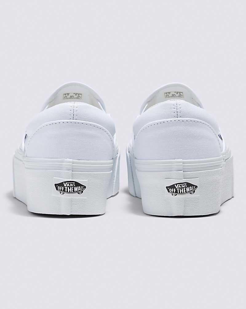 Vans Classic Slip-On Stackform Schuhe Damen Weiß | Österreich OUGTKI318