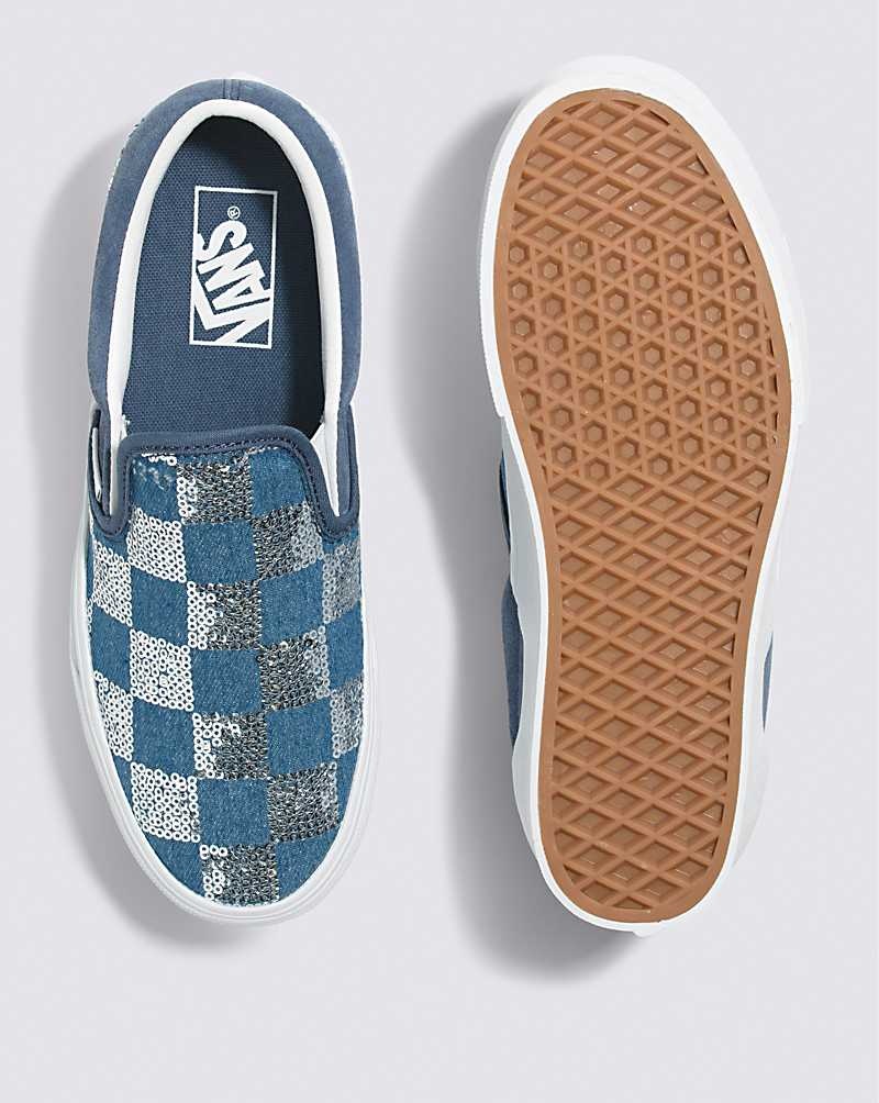 Vans Classic Slip-On Stackform Schuhe Damen Indigo | Österreich CAYBQH387