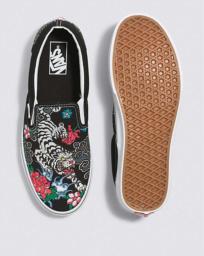 Vans Classic Slip-On Tiger Floral Schuhe Damen Mehrfarbig | Österreich YVXGCR372