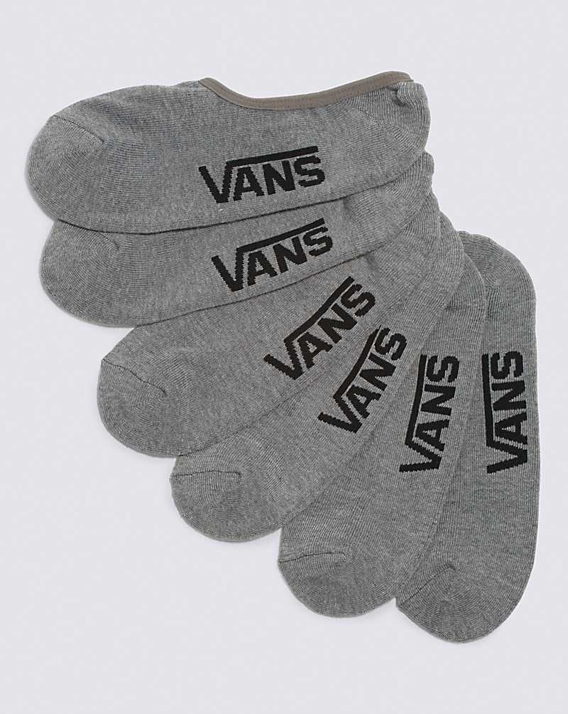 Vans Classic Super No Show 3-Pack Socken Herren Grau | Österreich PELTUQ638