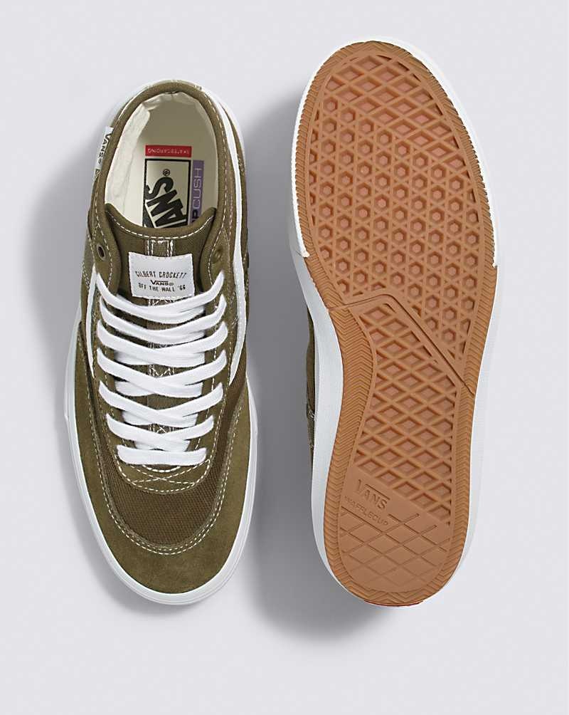 Vans Crockett High Skateschuhe Herren Olivgrün | Österreich HXNJCD407