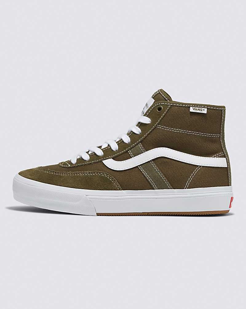 Vans Crockett High Skateschuhe Herren Olivgrün | Österreich HXNJCD407