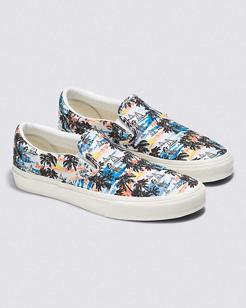 Vans Customs Aloha Slip-On Schuhe Damen Mehrfarbig | Österreich EULZRF038