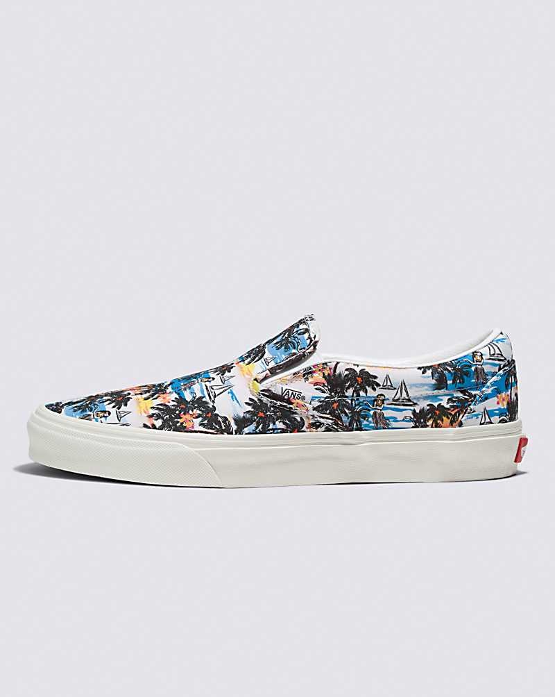 Vans Customs Aloha Slip-On Schuhe Damen Mehrfarbig | Österreich EULZRF038