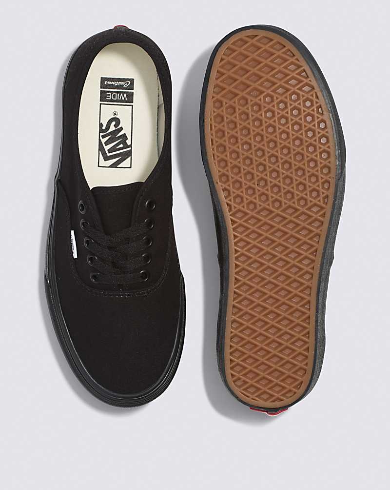 Vans Customs Authentic Weite Schuhe Herren Schwarz | Österreich KHCPDX785