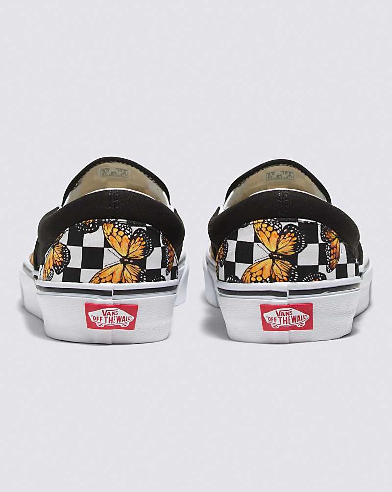 Vans Customs Butterfly Checkerboard Slip-On Schuhe Herren Mehrfarbig | Österreich IQHNEX356