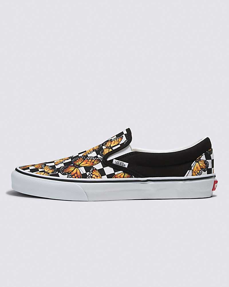 Vans Customs Butterfly Checkerboard Slip-On Schuhe Herren Mehrfarbig | Österreich IQHNEX356