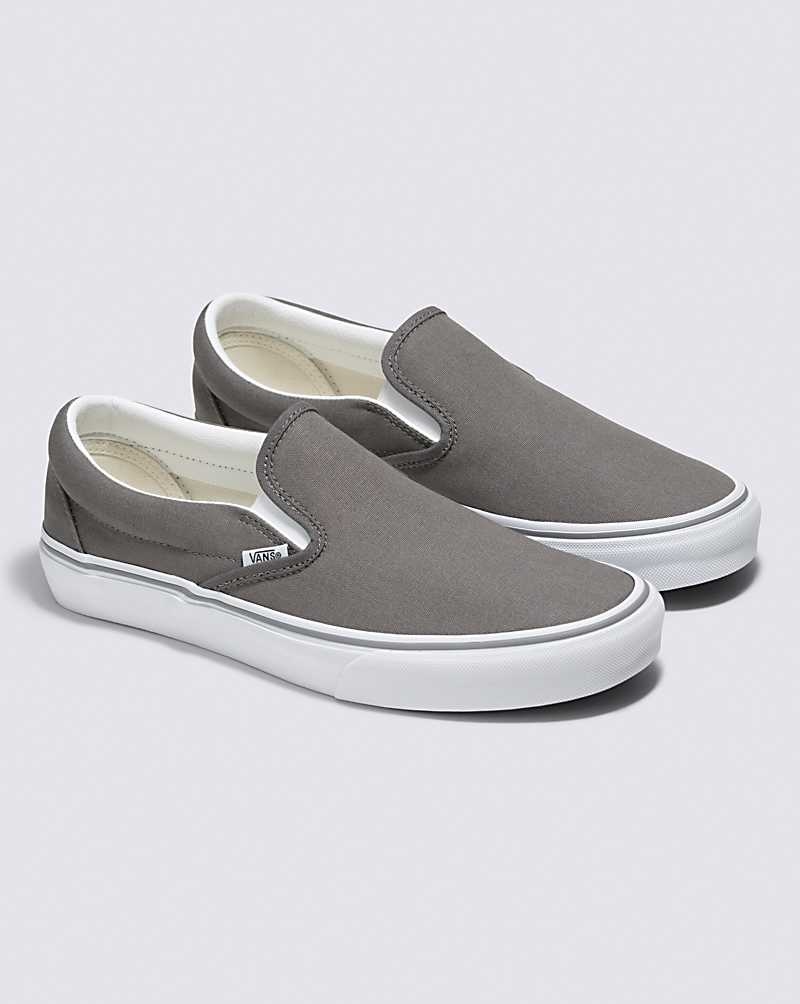 Vans Customs Charcoal Slip-On Weite Schuhe Herren Grau | Österreich DJQTVG684