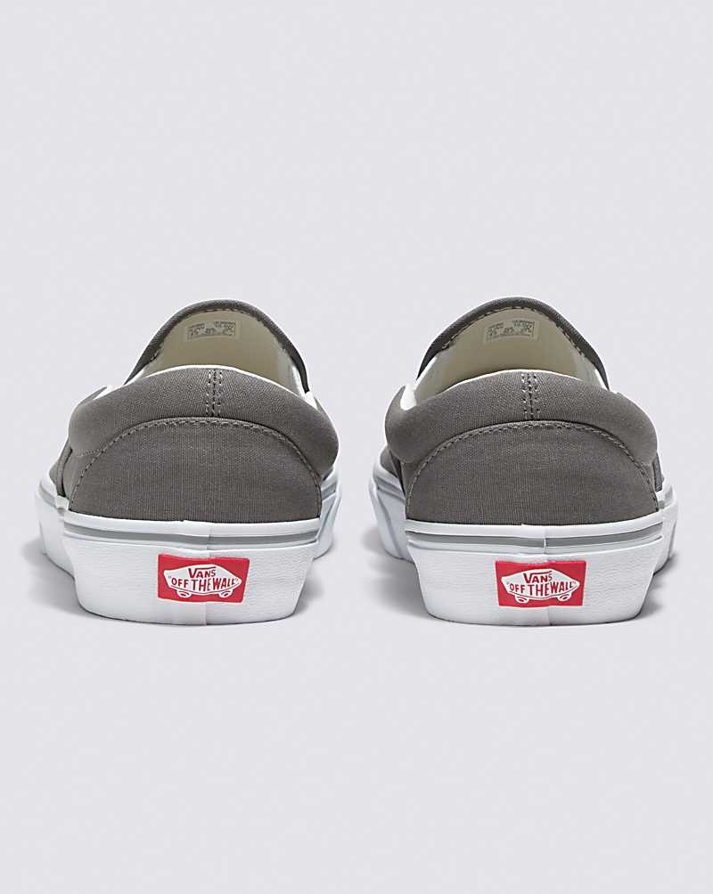 Vans Customs Charcoal Slip-On Weite Schuhe Herren Grau | Österreich DJQTVG684